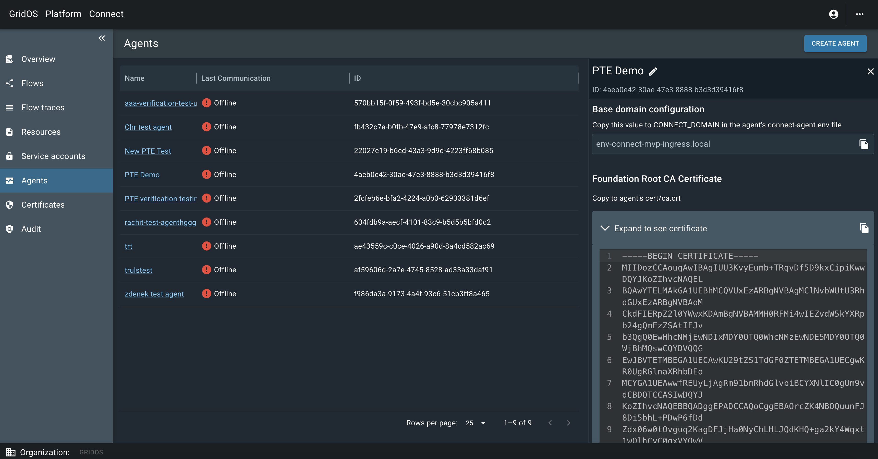 GridOS Foundation Root CA Certificate