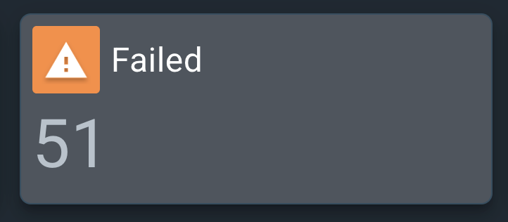 The button includes a yellow warning sign and a count of 29 failed messages.